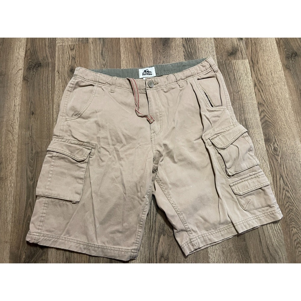 Old Mill Shorts, Men's Size 34, Khaki, Cargo Shorts, Multi Pockets